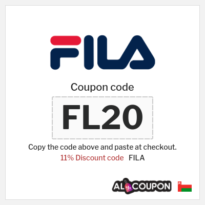 Coupon discount code for FILA 11% Coupon code