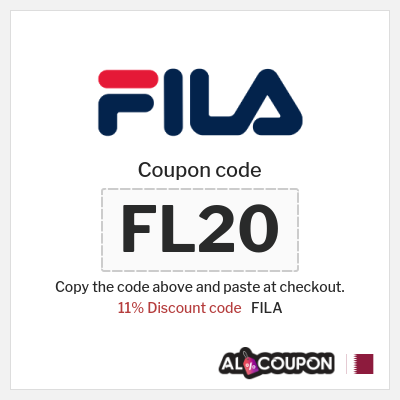 Coupon discount code for FILA 11% Coupon code
