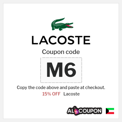Coupon for Lacoste (M6) 15% OFF