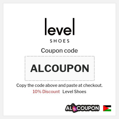 Coupon discount code for Level Shoes 10% OFF
