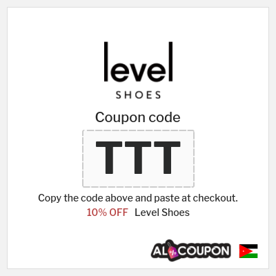 Coupon discount code for Level Shoes 10% OFF