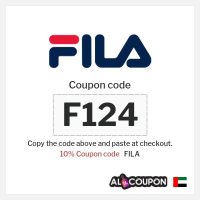 Coupon for FILA (F124) 10% Coupon code