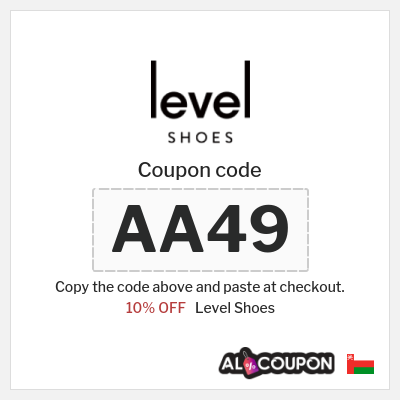 Coupon for Level Shoes (AA49) 10% OFF