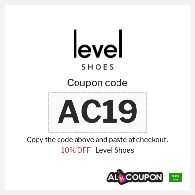 Coupon for Level Shoes (AC19) 10% OFF