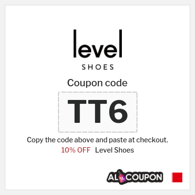 Coupon for Level Shoes (TT6) 10% OFF