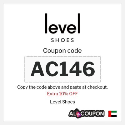 Coupon for Level Shoes (AC146) Extra 10% OFF