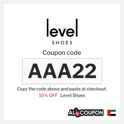 Level Shoes Coupon (AAA22) Level Shoes discount code 2026