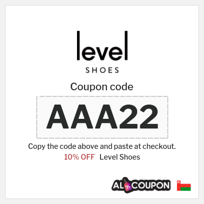 Level Shoes Coupon (AAA22) Level Shoes discount code 2026