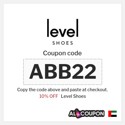 Level Shoes Coupon (ABB22) Level Shoes discount code 2026