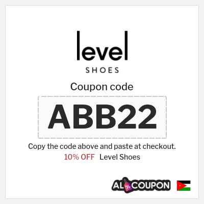 Level Shoes Coupon (ABB22) Level Shoes discount code 2026