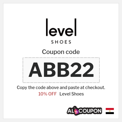 Level Shoes Coupon (ABB22) Level Shoes discount code 2026