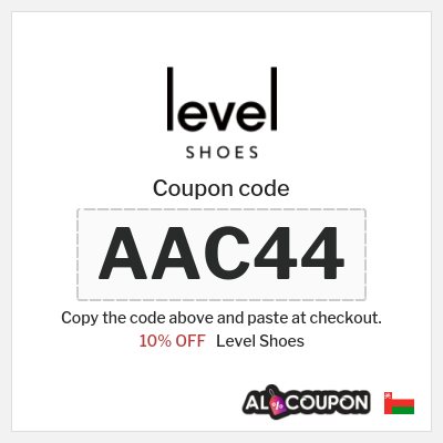 Level Shoes Coupon (AAC44) Level Shoes discount code 2026