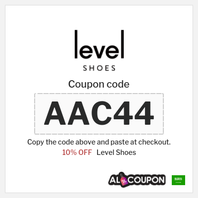 Level Shoes Coupon (AAC44) Level Shoes discount code 2026