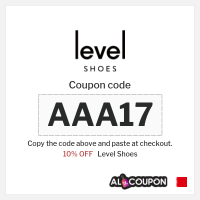 Coupon for Level Shoes (AAA17) 10% OFF