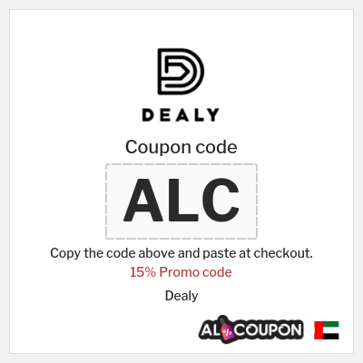 Coupon discount code for Dealy 15% OFF