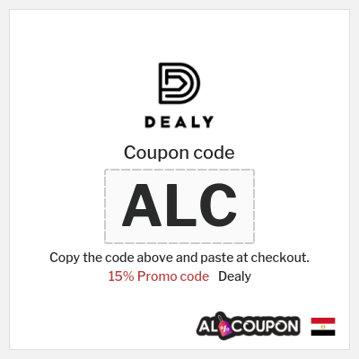 Coupon discount code for Dealy 15% OFF
