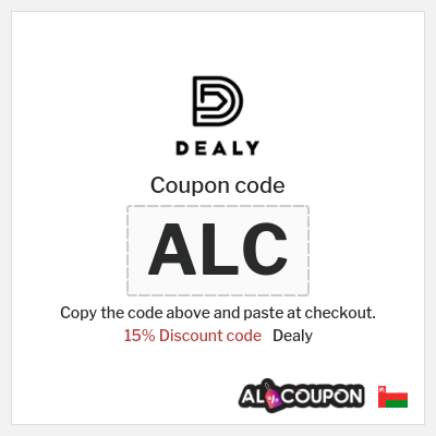Coupon for Dealy (ALC) 15% Discount code