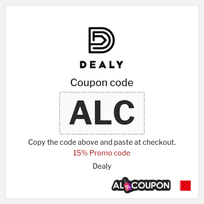 Coupon for Dealy (ALC) 15% Promo code