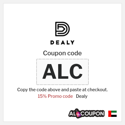 Coupon for Dealy (ALC) 15% Promo code