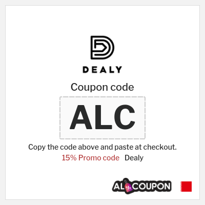 Coupon for Dealy (ALC) 15% Promo code