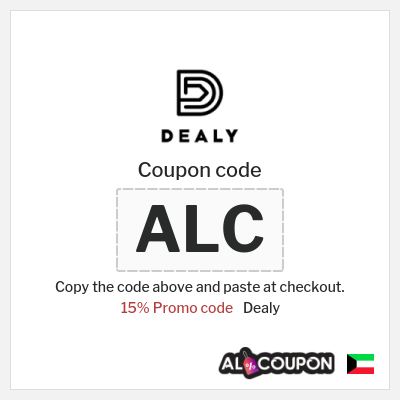 Coupon for Dealy (ALC) 15% Promo code