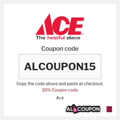 Coupon discount code for Ace 10% OFF