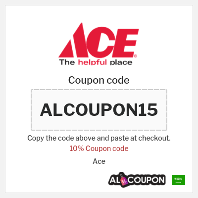 Coupon discount code for Ace 10% OFF