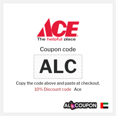 Coupon discount code for Ace 10% OFF