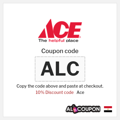 Coupon discount code for Ace 10% OFF