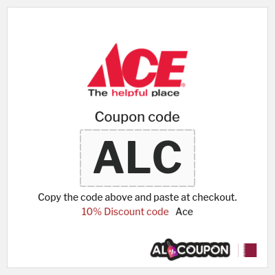 Coupon discount code for Ace 10% OFF