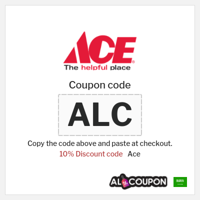 Coupon discount code for Ace 10% OFF