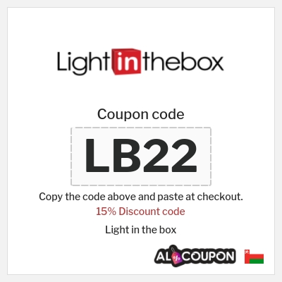 Coupon discount code for Light in the box 15% OFF promo code