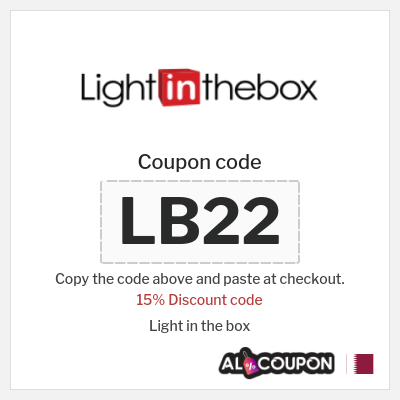 Coupon discount code for Light in the box 15% OFF promo code