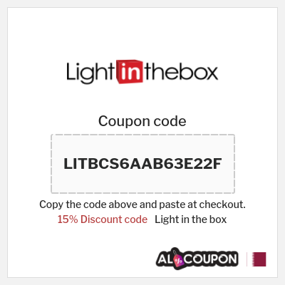 Coupon discount code for Light in the box 15% OFF promo code