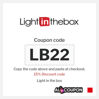 Coupon for Light in the box (LB22) 15% Discount code
