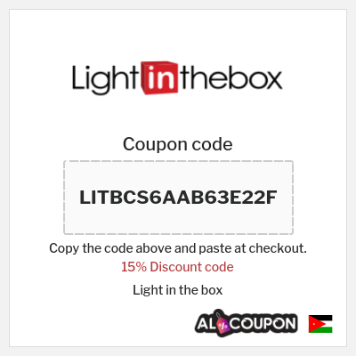 Coupon for Light in the box (LITBCS6AAB63E22F) 15% Discount code