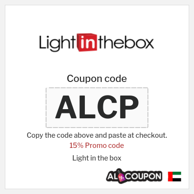 Coupon for Light in the box (ALCP) 15% Promo code