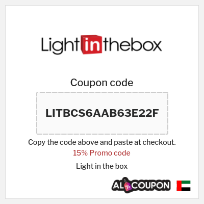 Coupon for Light in the box (LITBCS6AAB63E22F) 15% Promo code