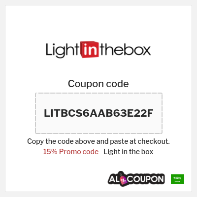 Coupon for Light in the box (LITBCS6AAB63E22F) 15% Promo code