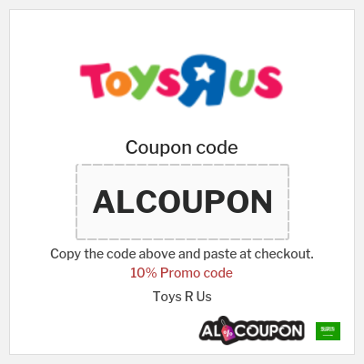 Coupon for Toys R Us (ALCOUPON) 10% Promo code