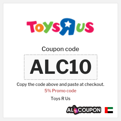 Coupon for Toys R Us (ALC10) 5% Promo code