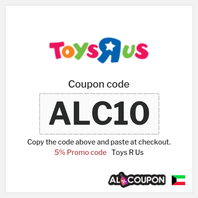 Coupon for Toys R Us (ALC10) 5% Promo code