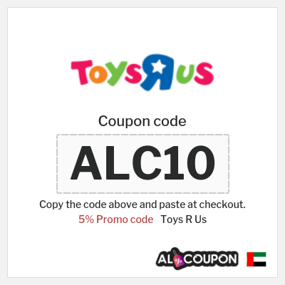 Coupon for Toys R Us (ALC10) 5% Promo code
