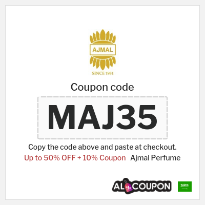 Coupon discount code for Ajmal Perfume 10% OFF