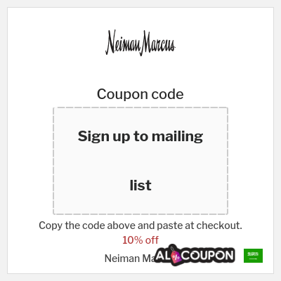 Neiman marcus discount sign up