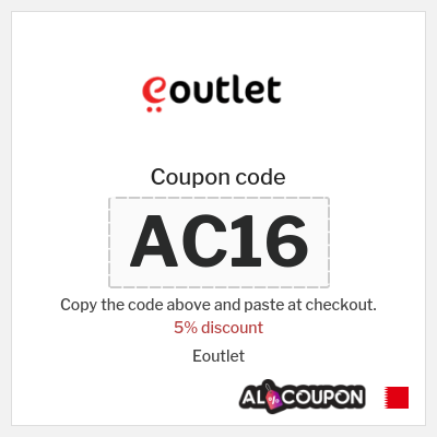 Coupon for Eoutlet (AC16) 5% discount