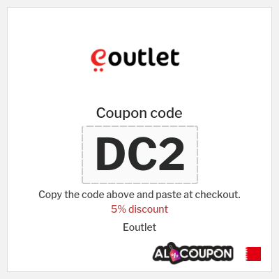 Coupon for Eoutlet (DC2) 5% discount