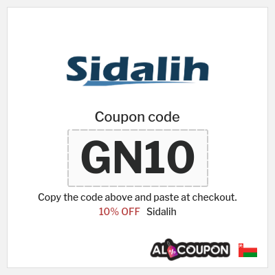 Coupon for Sidalih (GN10) 10% OFF