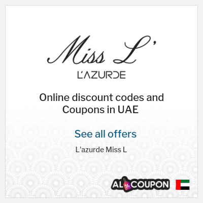 Coupon discount code for L'azurde Miss L 10% OFF