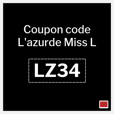 Coupon discount code for L'azurde Miss L 10% OFF